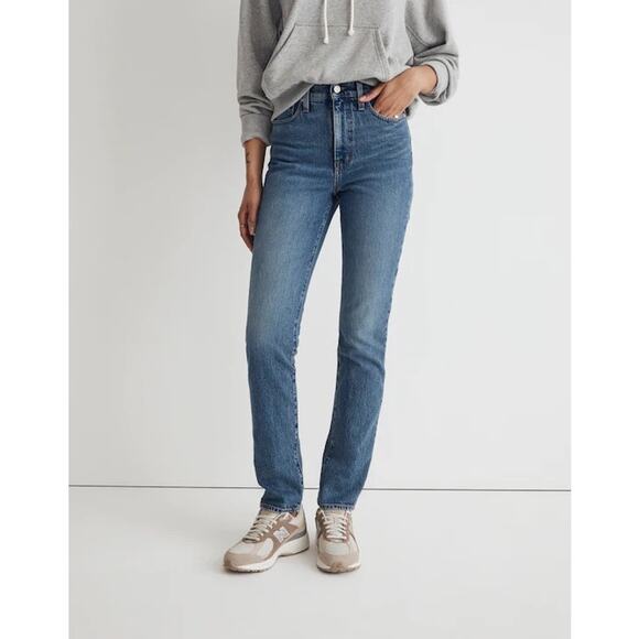 Madewell The Perfect Vintage Jean Kepler Blue Wash Size 32 NWT Classic Preppy - Picture 2 of 16